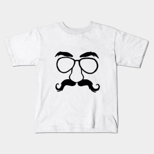 Glasses and mustache Kids T-Shirt